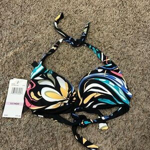 Coco reef women’s bikini top.  Tie neck and back.  NWT.  Size 32/34DD.